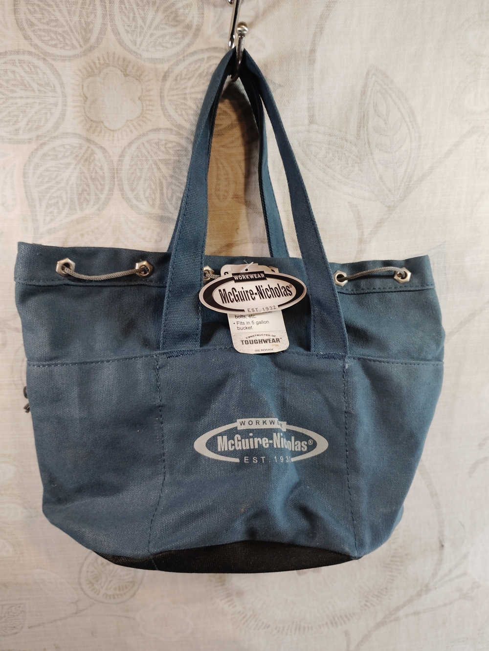 Blue Canvas Work Tote